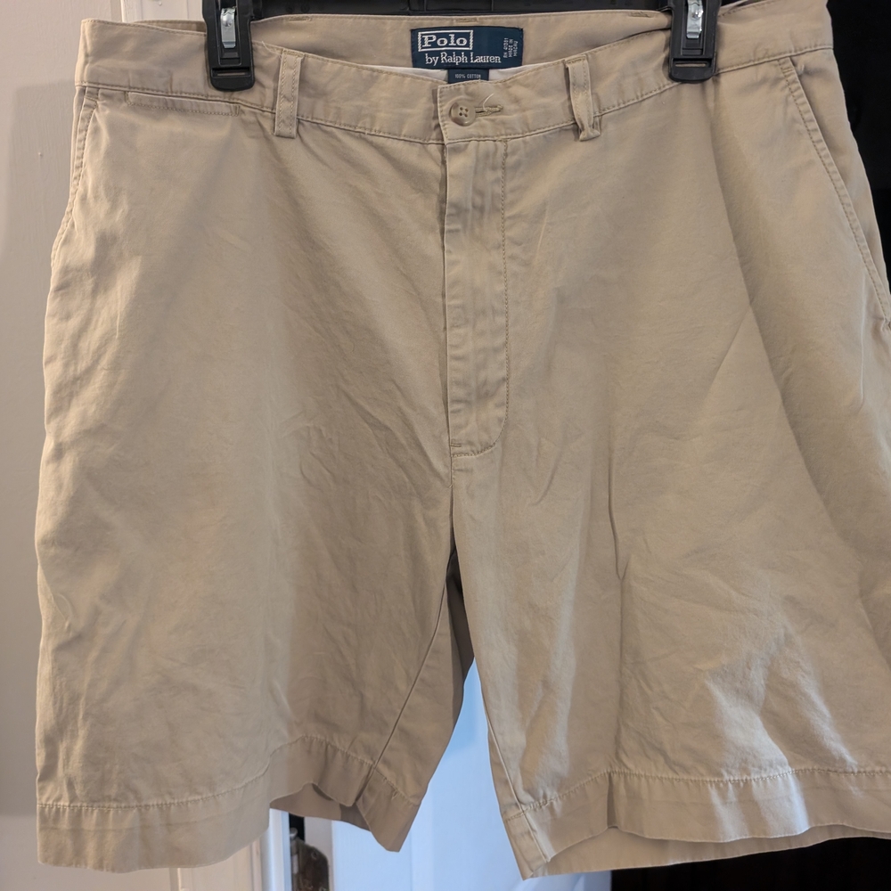 Mens RL Polo , Beige Shorts